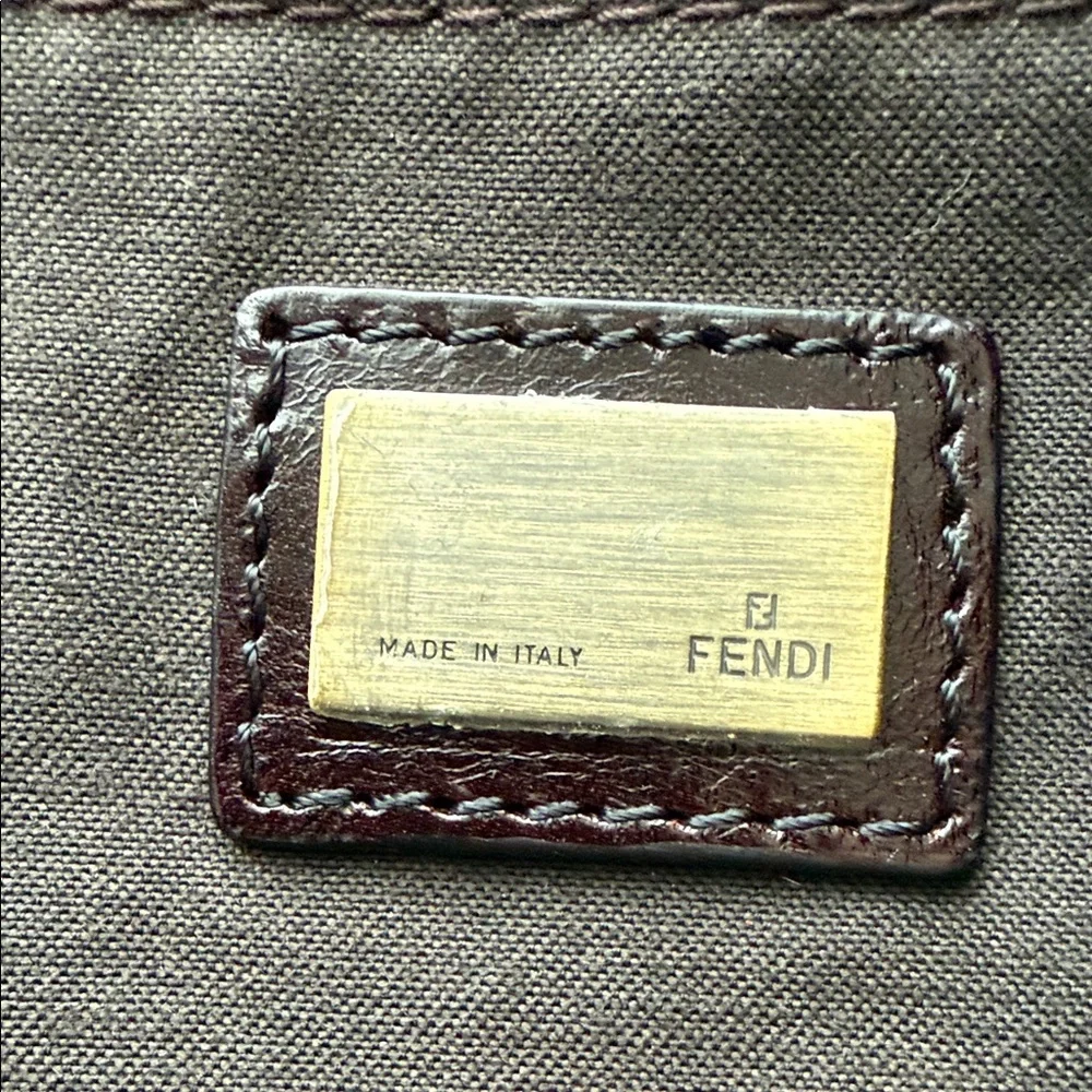 Fendi Brown Monogram Briefcase